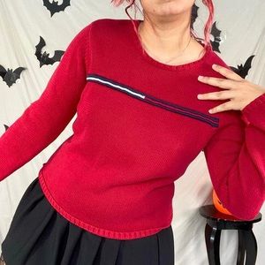 1990s knit Tommy Hilfiger sweater❤️💙